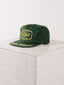 Retro 5 Panel Green Cap