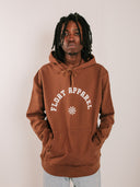Brown Curve Hoodie