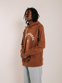 Brown Curve Hoodie
