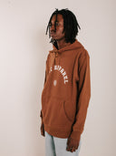 Brown Curve Hoodie