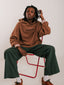 Pastel Hoodie Brown
