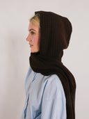 Hooded Scarf - Brown
