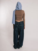 Hooded Scarf - Baby Blue