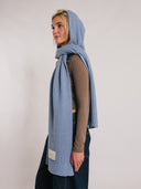 Hooded Scarf - Baby Blue