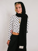 Hooded Scarf - Black