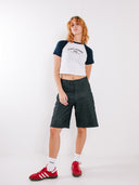 Raglan Baby Tee Navy