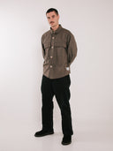 Canvas Overshirt Brown