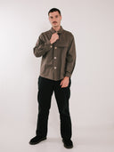 Canvas Overshirt Brown