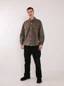 Canvas Overshirt Brown
