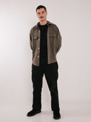 Canvas Overshirt Brown