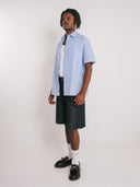 Blue Stripe Button Up