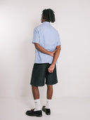 Blue Stripe Button Up