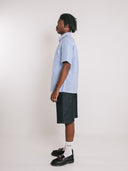 Blue Stripe Button Up