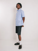 Blue Stripe Button Up