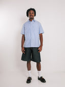 Blue Stripe Button Up