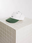 Short Float Green and White Dad Cap