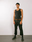 Mens Rib Vest Black
